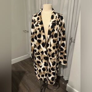LuLaRoe Gwen blazer leopard blazer sz L